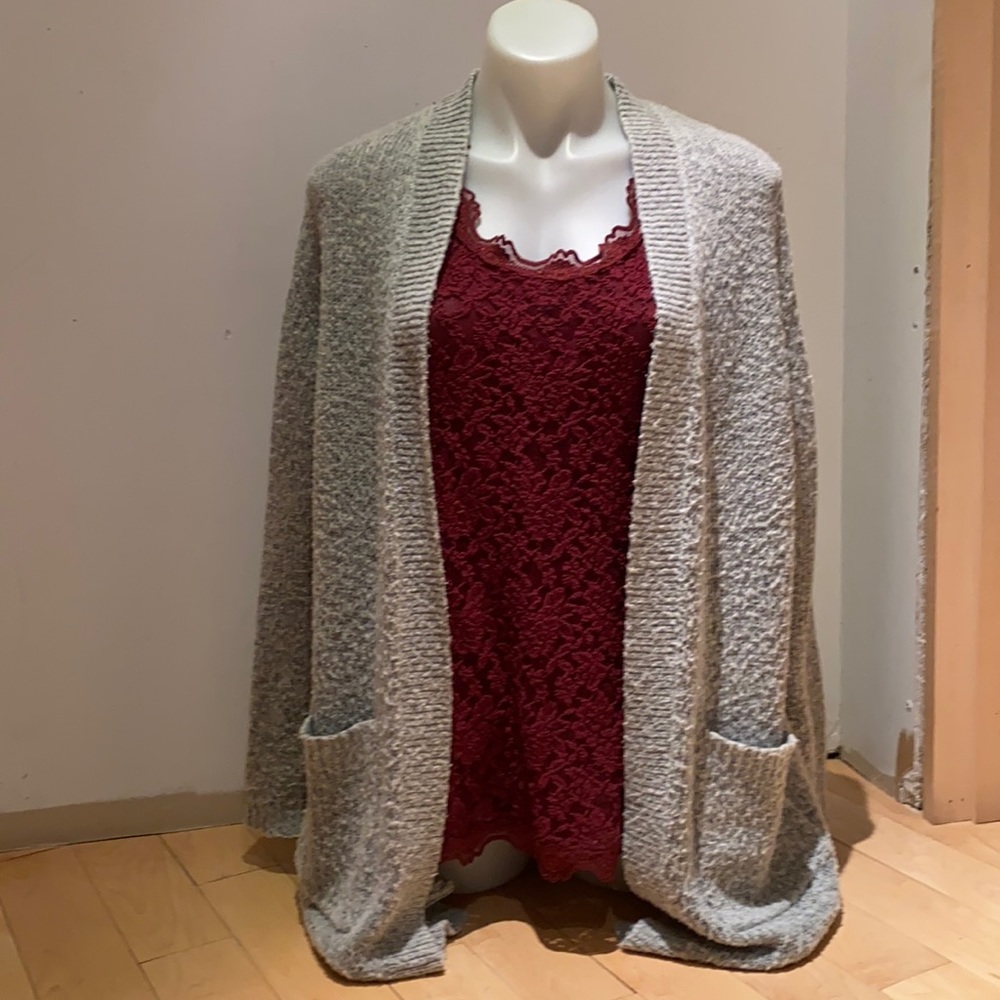 Grey Taifun Cardigan by Gerry Weber
